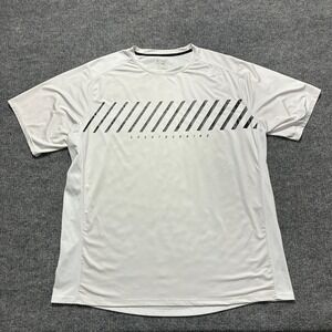 Liberty Pro Sport Running Athletic T-Shirt Mens 2XL White Stretch Short Sleeve